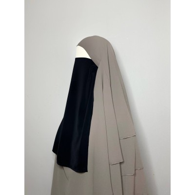 Half niqab noir umm hafsa